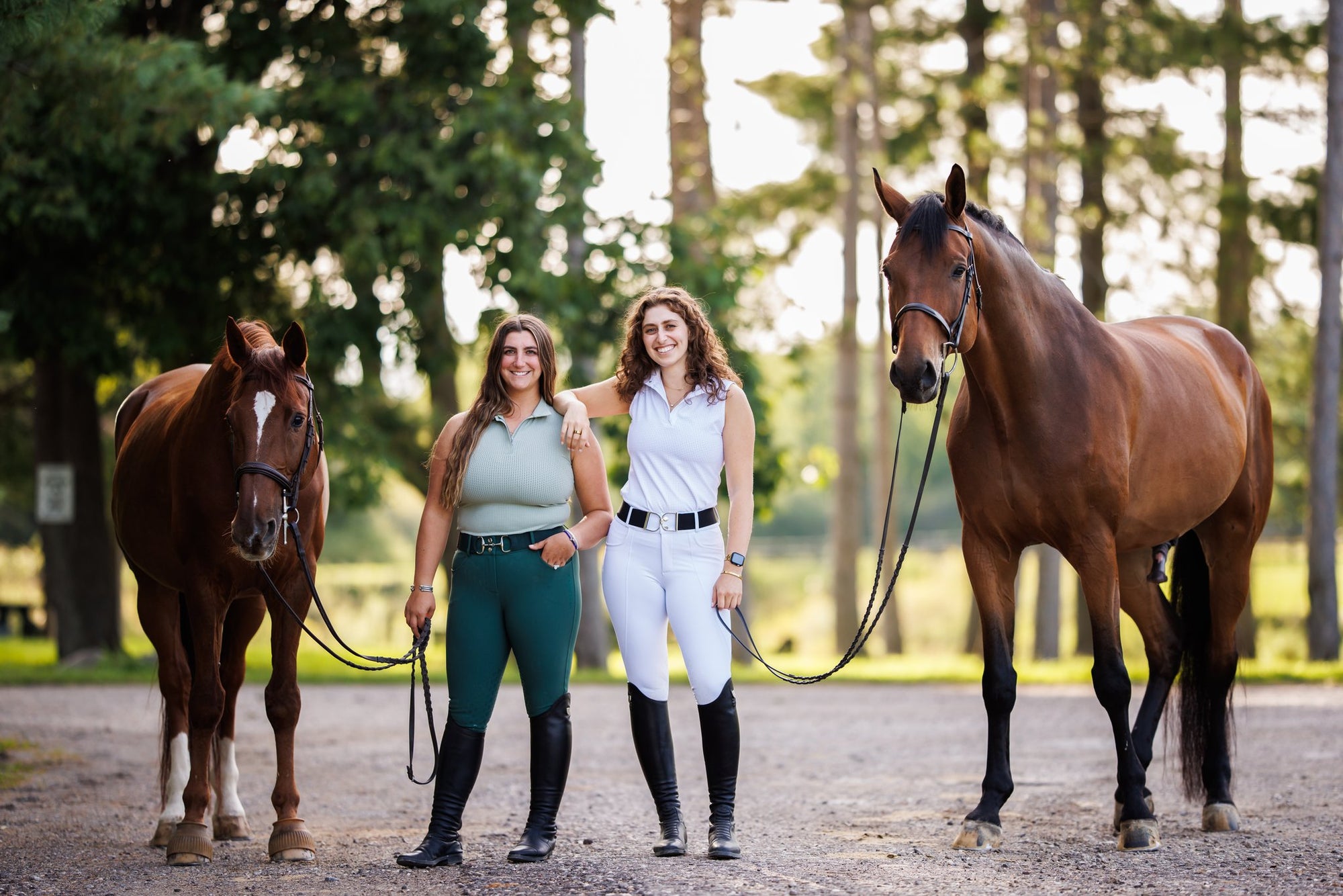 Willow Equestrian Luxe Breech Hunter Green