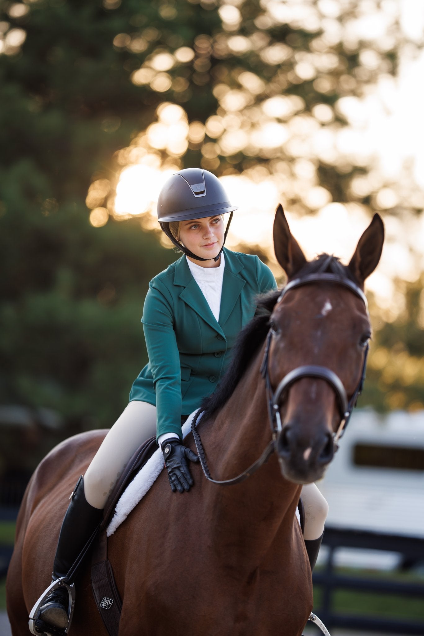 Willow Equestrian Luxe Show Jacket Hunter Green