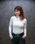 Willow Equestrian Ribbed Mock Neck Shirt