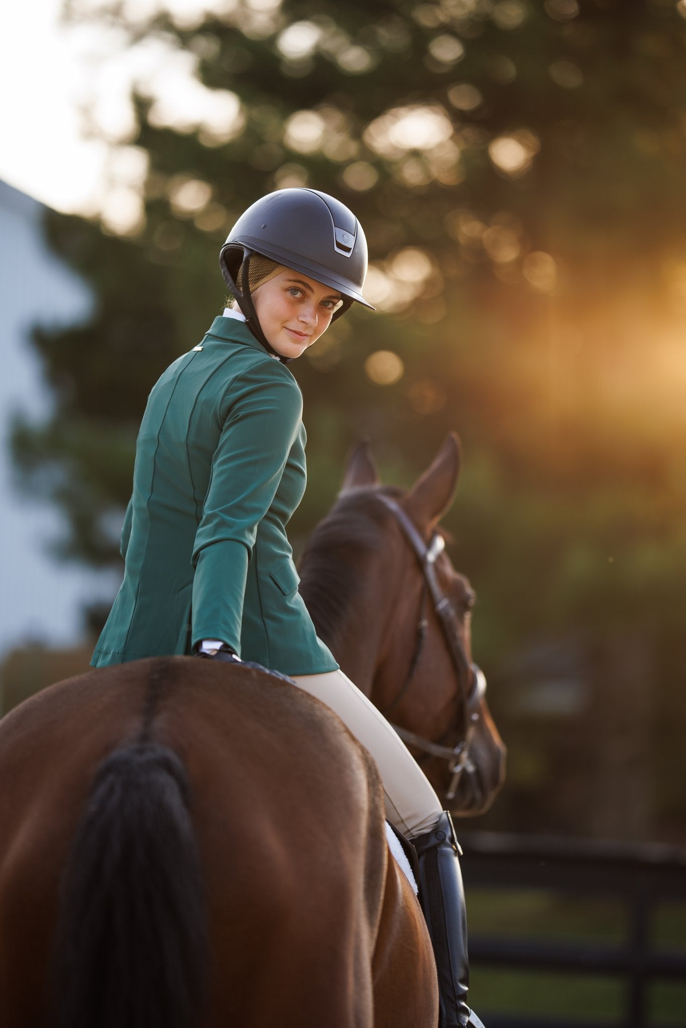 Willow Equestrian Luxe Show Jacket Hunter Green