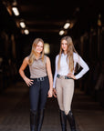 Willow Equestrian Breeze Sleeveless Convertible Sun Shirt Mocha