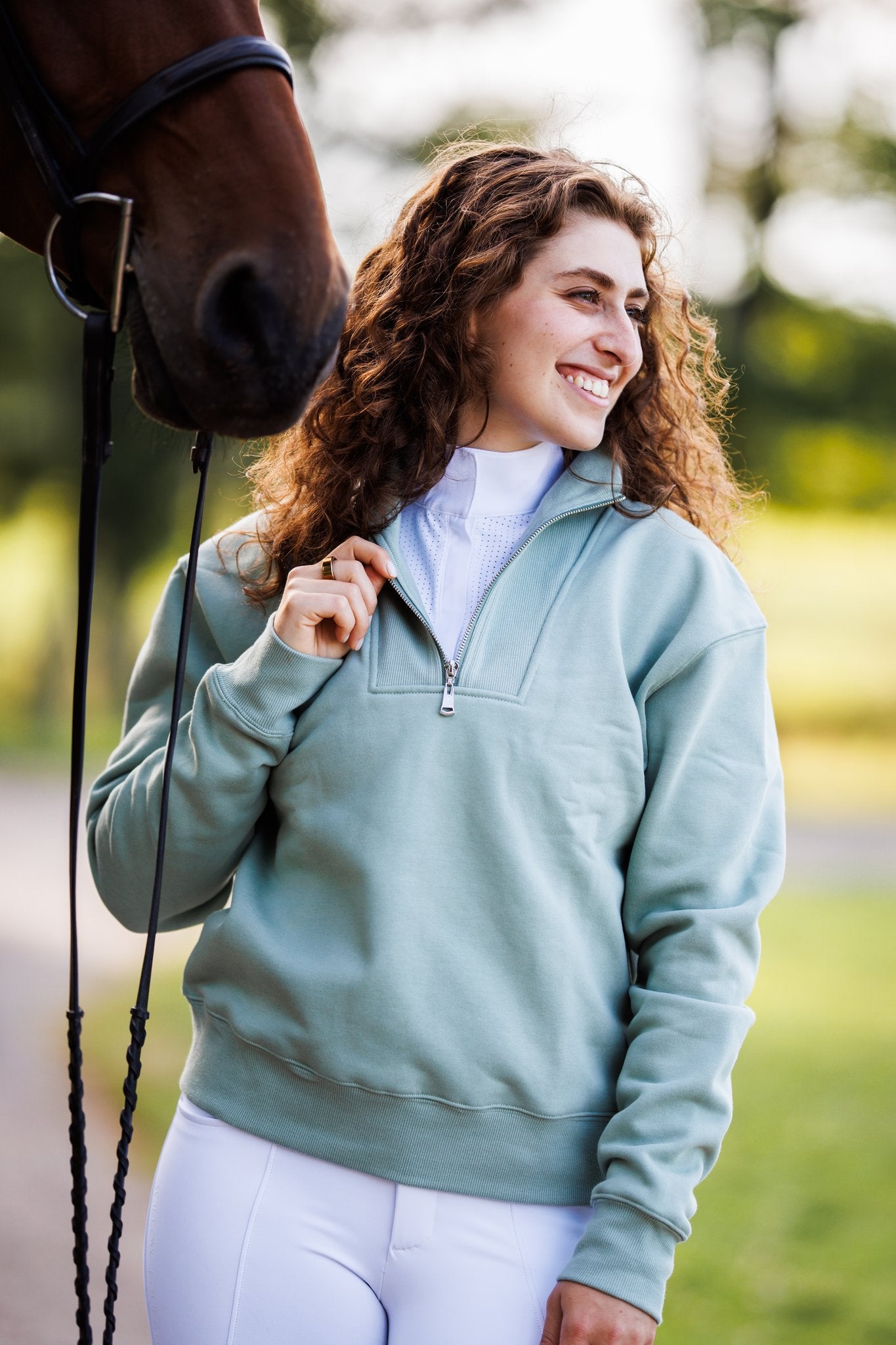 Sweat en tricot polaire Jona - STEEDS mode d'équitation femme - Equitation