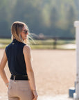 Willow Equestrian Breeze Sleeveless Convertible Sun Shirt Navy