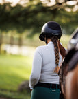 Willow Equestrian Breeze Classic Show Shirt Grey/White