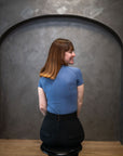 Willow Equestrian Seamless Short Sleeve Tee Shirt Denim