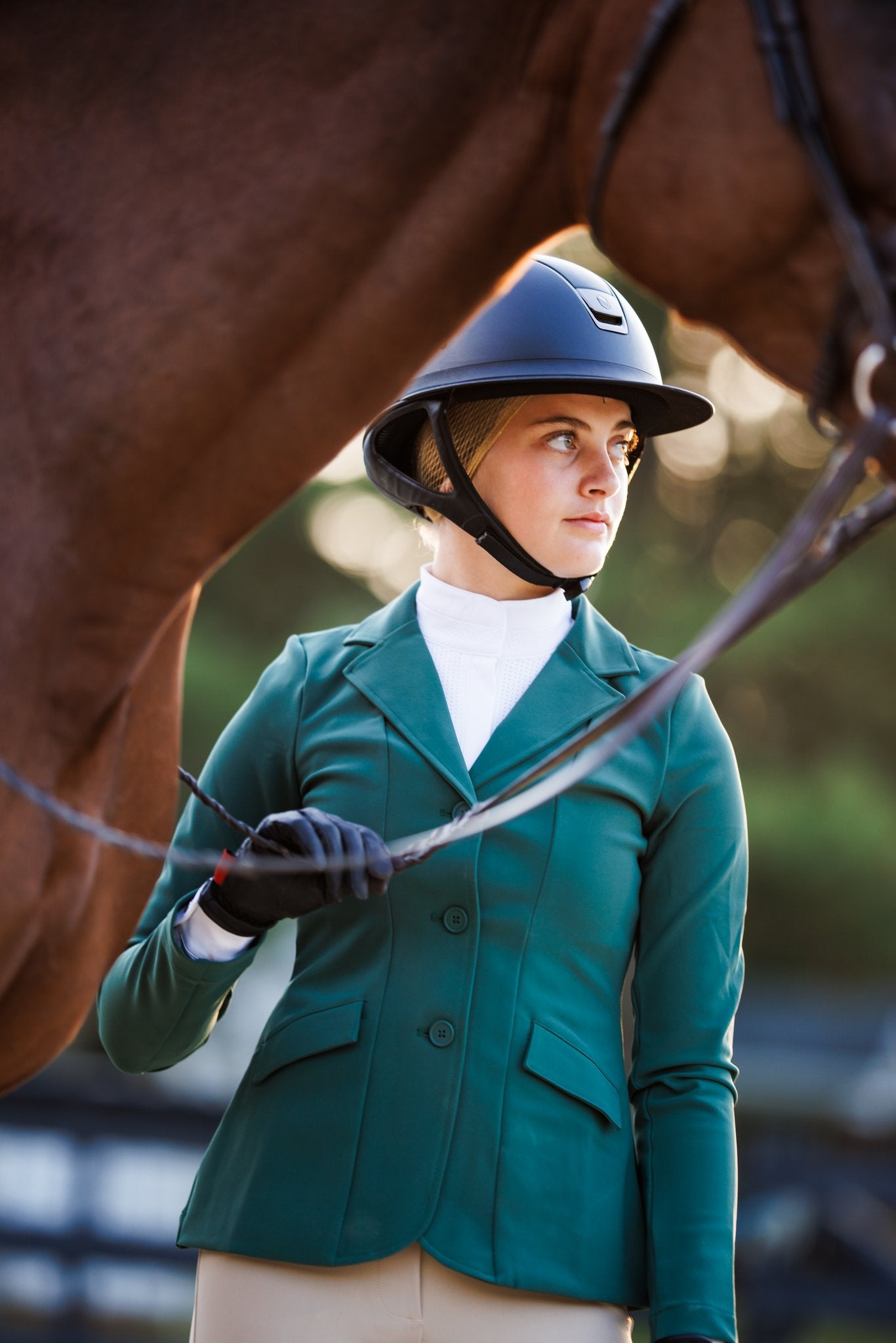 Willow Equestrian Luxe Show Jacket Hunter Green