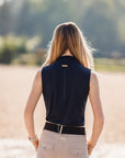 Willow Equestrian Breeze Sleeveless Convertible Sun Shirt Navy