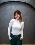 Willow Equestrian Ribbed Mock Neck Shirt