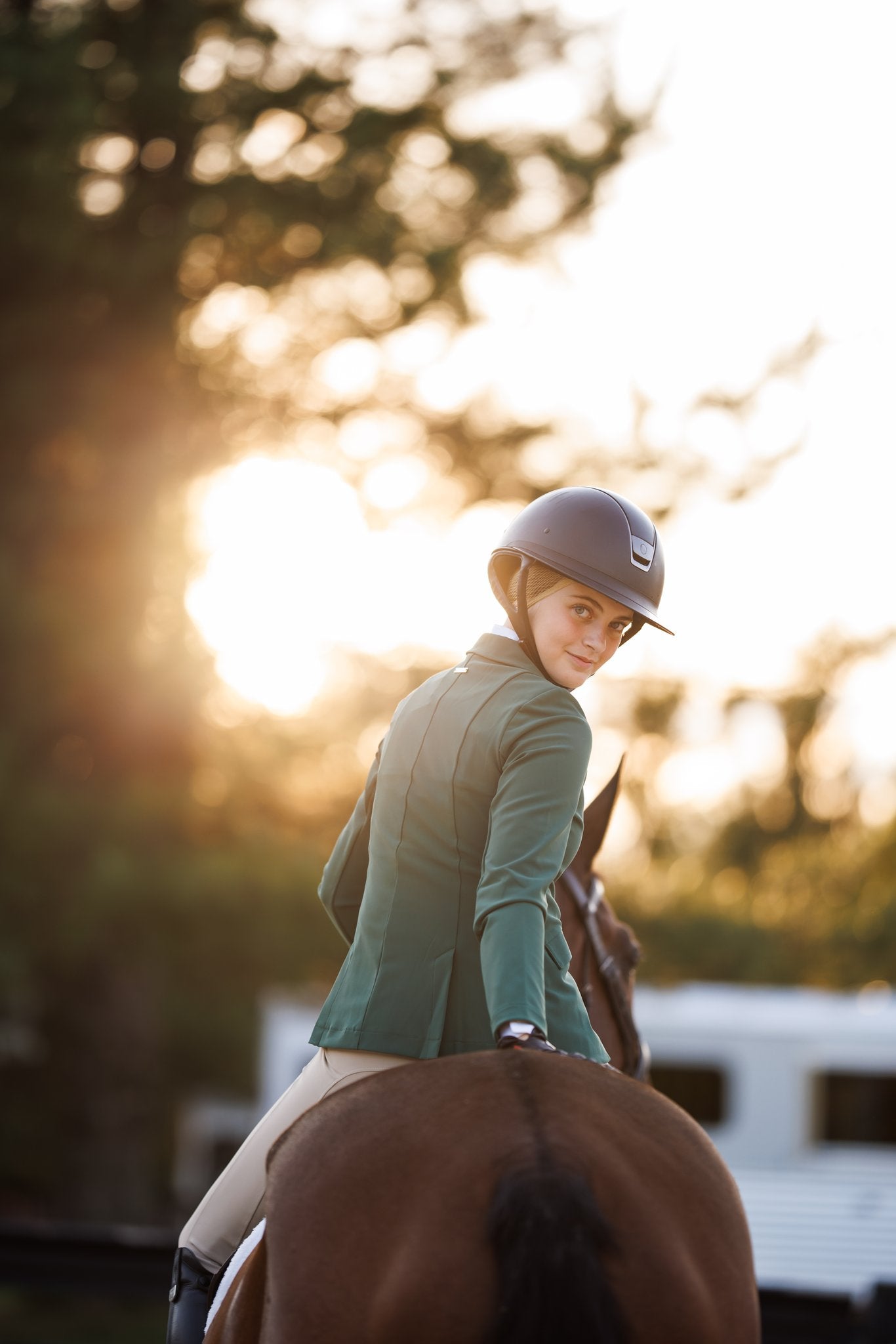 Willow Equestrian Luxe Show Jacket Hunter Green