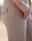 Willow Equestrian Training Breech Sparkle Logo Edition Tan