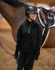 Willow Equestrian Quarter Zip Sweatshirt 2024 Black