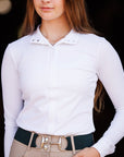 Willow Equestrian Breeze Classic Show Shirt White