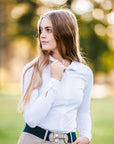 Willow Equestrian Breeze Classic Show Shirt White