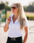 Willow Equestrian Breeze Short Sleeve Show Shirt White