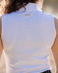 Willow Equestrian Breeze Sleeveless Convertible Sun Shirt White
