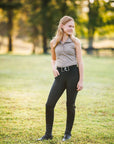 Willow Equestrian Breeze Sleeveless Convertible Sun Shirt Mocha