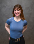 Willow Equestrian Seamless Short Sleeve Tee Shirt Denim