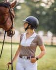 Willow Equestrian Breeze Short Sleeve Show Shirt Mocha