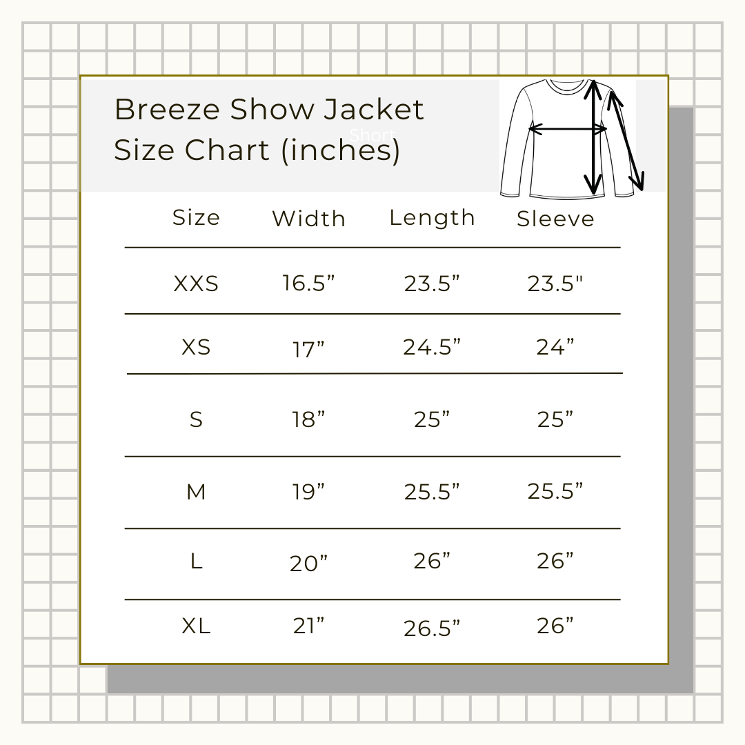 Willow Equestrian Breeze Show Jacket Navy