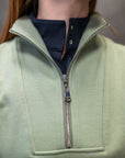 Willow Equestrian Quarter Zip Sweatshirt Sage