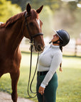 Willow Equestrian Breeze Classic Show Shirt Grey/White