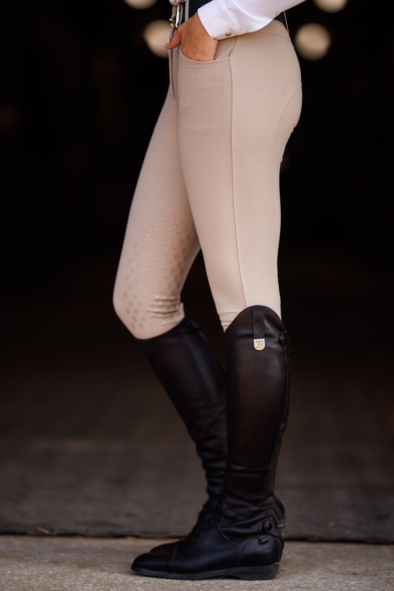 Pantalon équestre Winston Breeches Femme Taille 28x27 (38) Beige - Avec Petites Taches