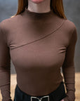 Willow Equestrian Ribbed Mock Neck Shirt