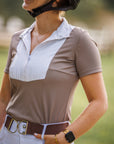 Willow Equestrian Breeze Short Sleeve Show Shirt Mocha