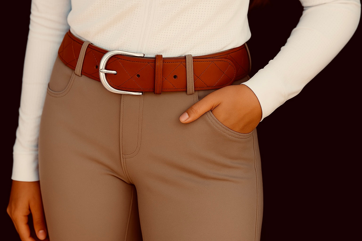 Willow Equestrian Quilted Belt