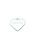 Engraved Chrome Small Heart Tag