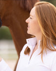 Willow Equestrian Breeze Convertible Sun Shirt White