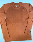 Willow Equestrian Seamless Long Sleeve Shirt Rust