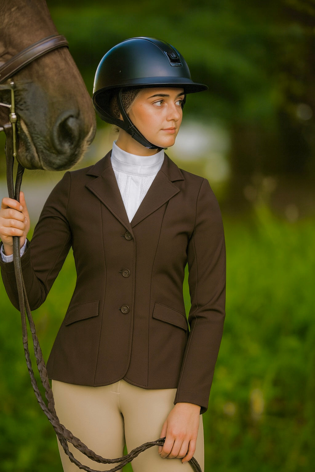Willow Equestrian Luxe Show Jacket Chocolate