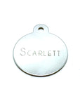 Engraved Chrome Large Blanket Tag
