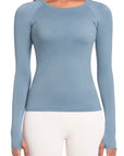 Willow Equestrian Seamless Long Sleeve Shirt Dolphin