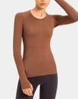 Willow Equestrian Seamless Long Sleeve Shirt Rust
