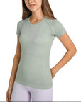 Willow Equestrian Seamless Short Sleeve Tee Shirt Sage