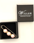 Willow Equestrian Pearl Stock Pin