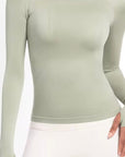 Willow Equestrian Seamless Long Sleeve Shirt Matcha