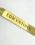 Engraved Brass Round Halter Plate