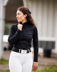 Willow Equestrian Breeze Convertible Sun Shirt Black