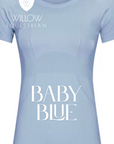 Willow Equestrian Seamless Short Sleeve Tee Shirt Baby Blue
