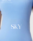 Willow Equestrian Seamless Short Sleeve Tee Shirt Sky Blue
