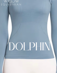 Willow Equestrian Seamless Long Sleeve Shirt Dolphin