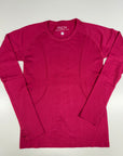 Willow Equestrian Seamless Long Sleeve Shirt Raspberry
