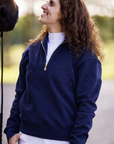 Willow Quarter Zip Sweatshirt Navy/Gold