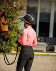 Willow Equestrian Seamless Long Sleeve Shirt Hot Pink