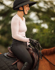 Willow Equestrian Seamless Long Sleeve Shirt Baby Pink