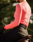 Willow Equestrian Seamless Long Sleeve Shirt Hot Pink