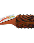 Tail Wrap Wood Back Tail Brush